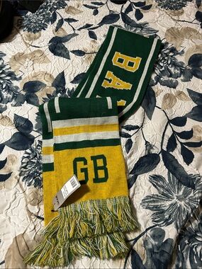 Green & Gold Green Bay Knit Scarf